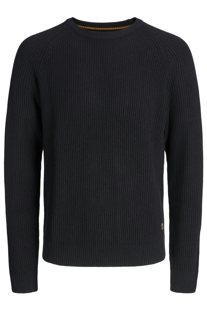 JJPANNEL KNIT CREW NECK AW25 12278916 BLACK